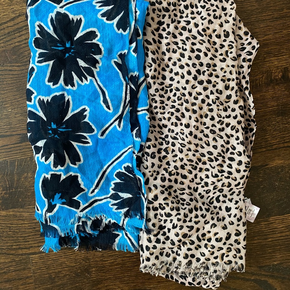 Two J. Crew Scarves